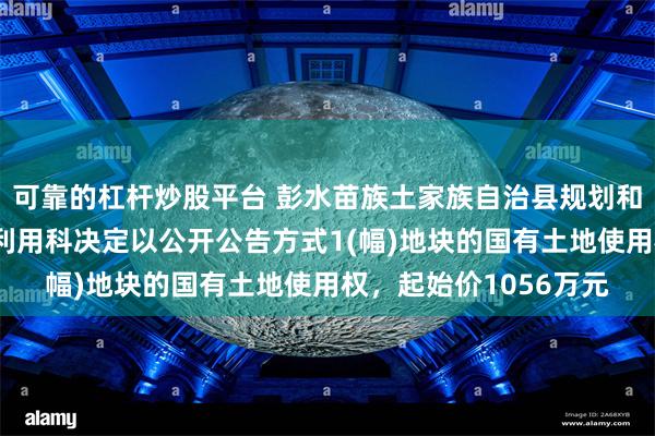 可靠的杠杆炒股平台 彭水苗族土家族自治县规划和自然资源局自然资源利用科决定以公开公告方式1(幅)地块的国有土地使用权，起始价1056万元