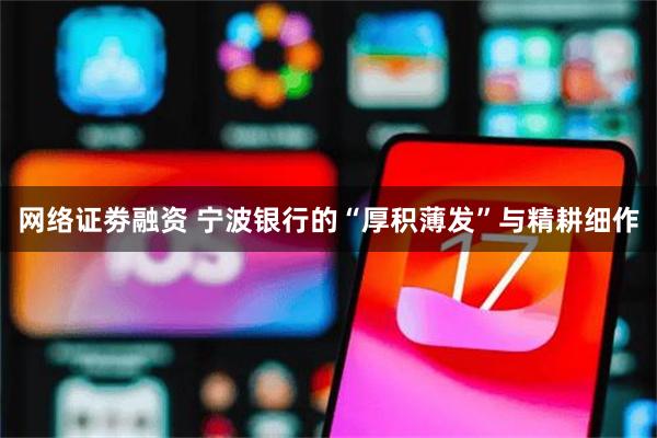 网络证劵融资 宁波银行的“厚积薄发”与精耕细作